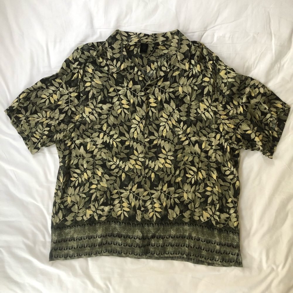 Claiborne Casual Button-Down Patterned Shirt - image 1